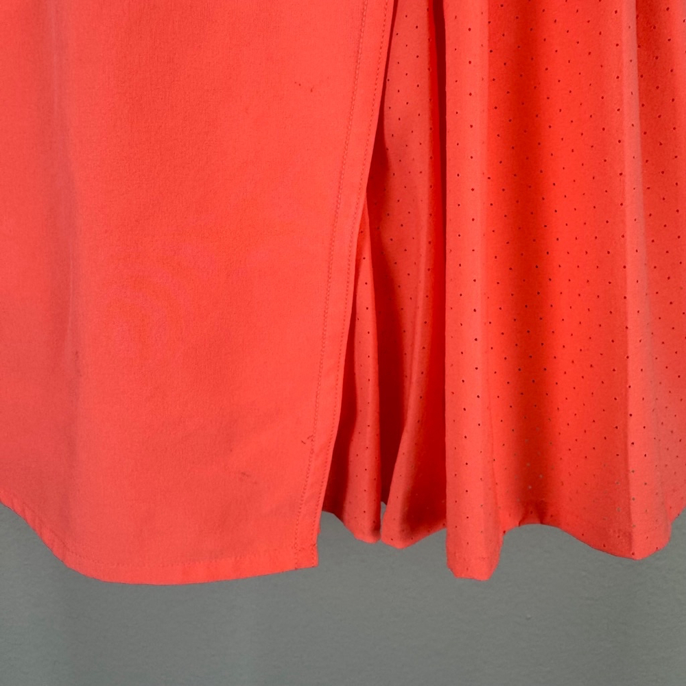 Lululemon Asymmetrical Pleated Tennis Skirt 0 Coral Mini w/ Built In Short NWOT - Picture 3 of 14